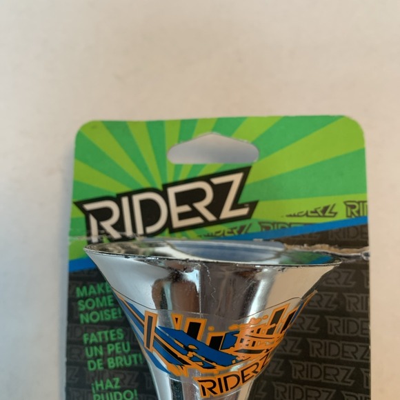 Riderz Block Blaster Chrome Bicycle Horn New In Package - Picture 3 of 12